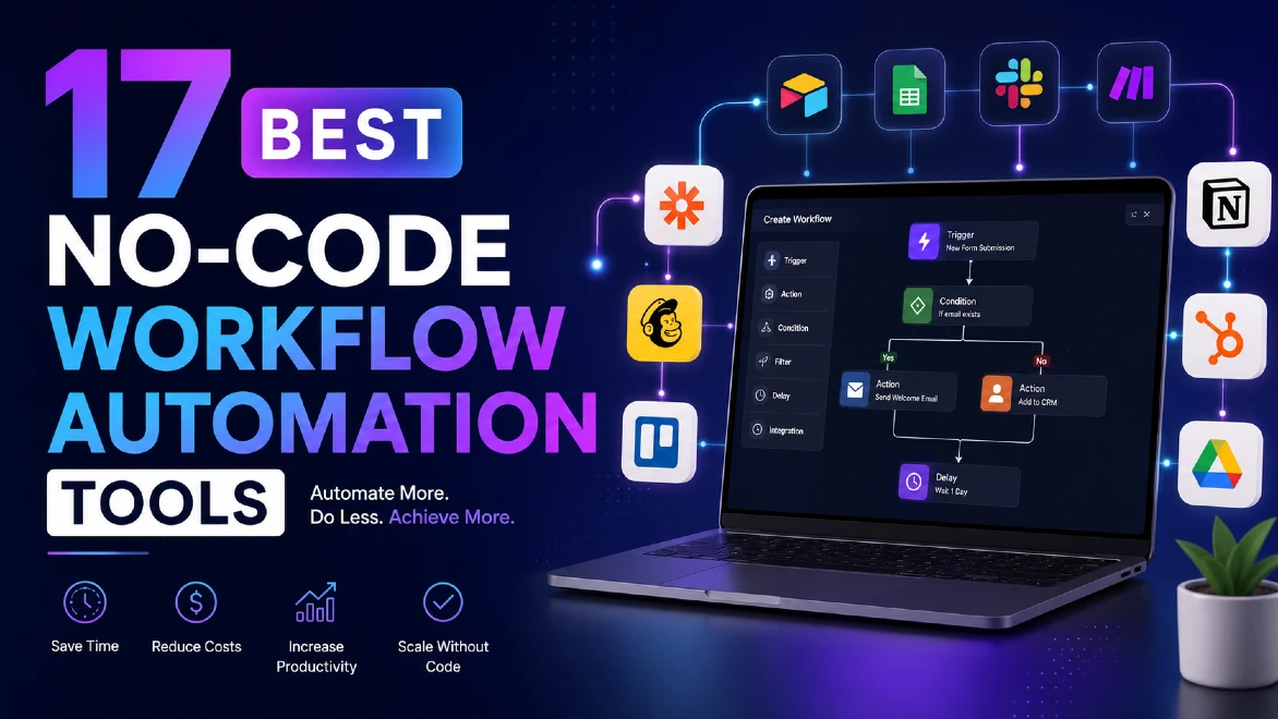 17 Best No-Code Workflow Automation Tools in 2026 (Automate Tasks Without Coding)