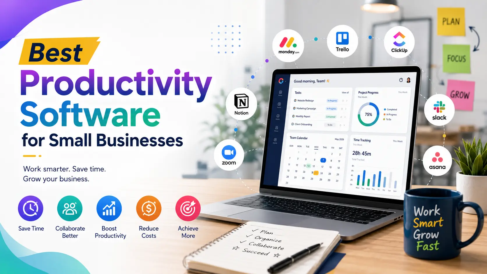 Best Productivity Software for Small Businesses (20 Tools Compared)