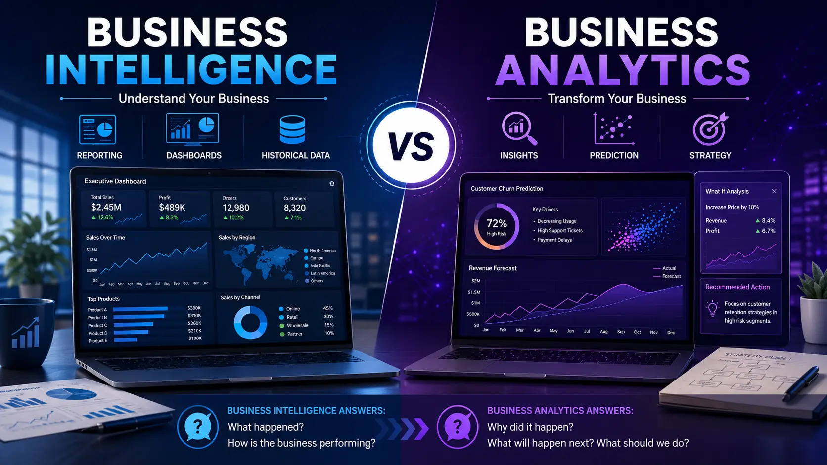 Business Intelligence vs Business Analytics: Differences, Tools, and Use Cases Explained