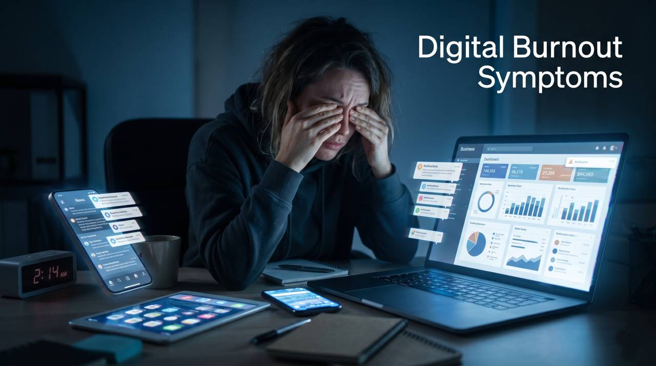 Digital Burnout Symptoms: 15 Warning Signs You're Mentally Exhausted from Screens