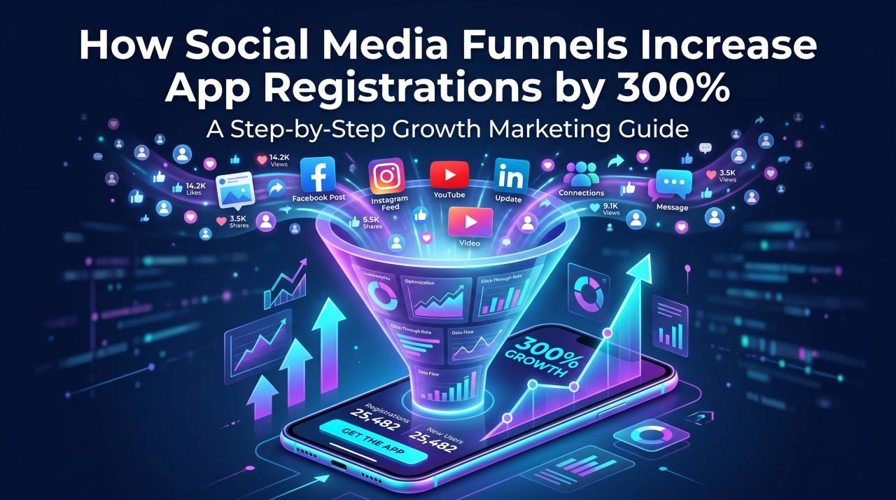 How Social Media Funnels Increase App Registrations by 300%: A Step-by-Step Guide